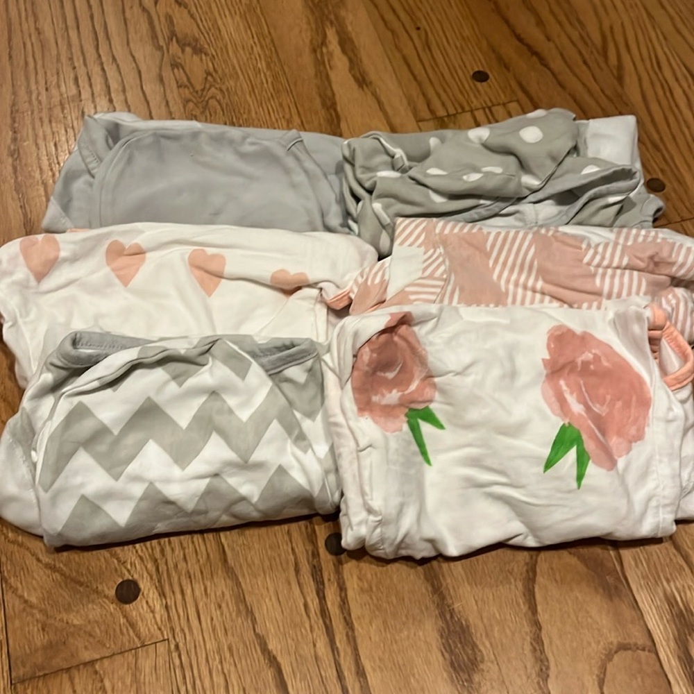 Amazon Kids Sleep Sacks - Gray, Pink, and White